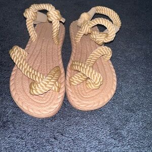 SHEIN Beige Rope Sandals